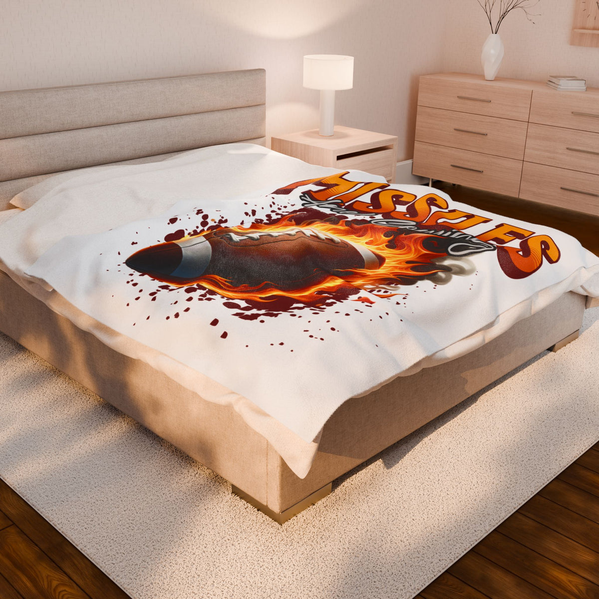Football 'Missiles Are Coming' Plush Blanket