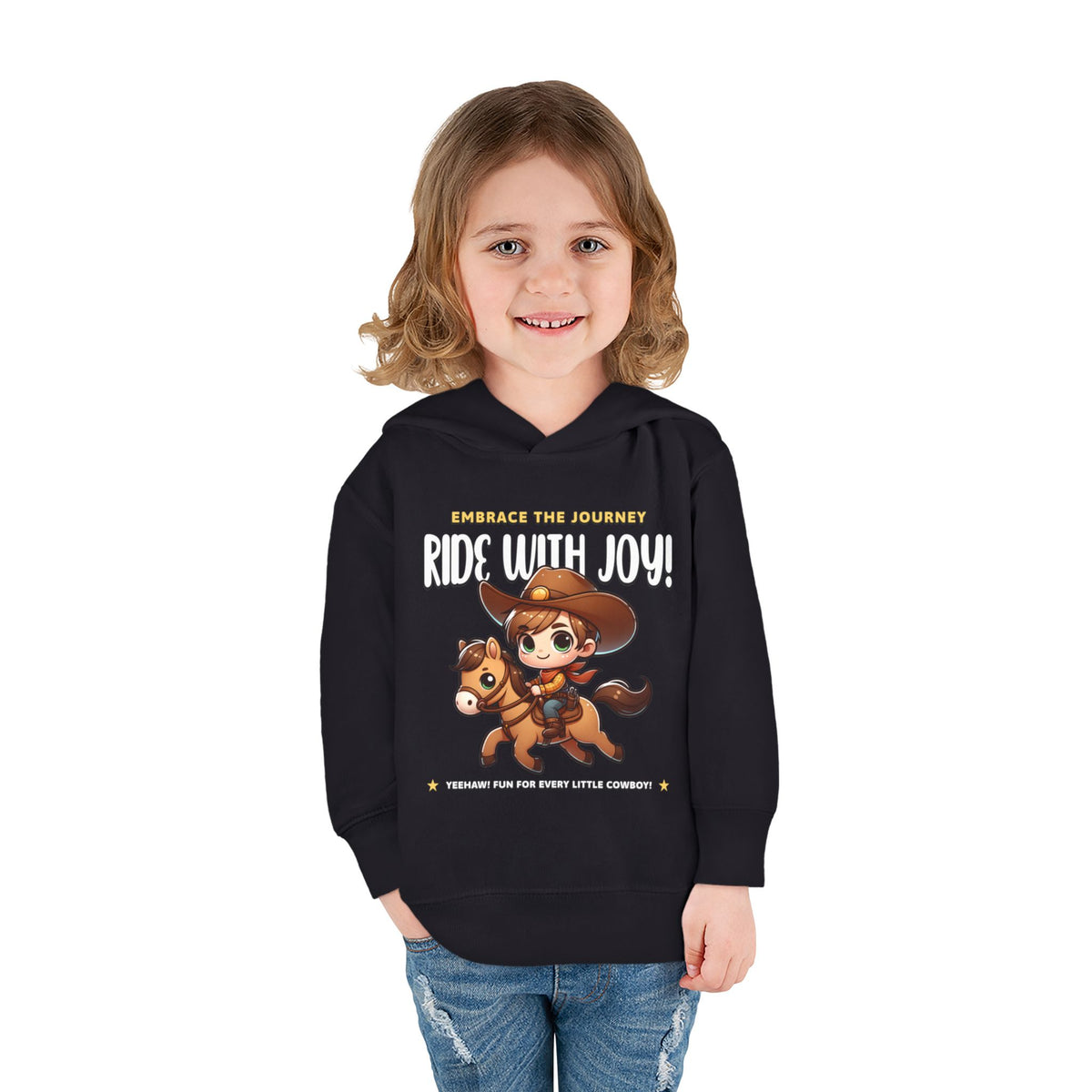 "Ride With Joy" Cowboy Kids Hoodie