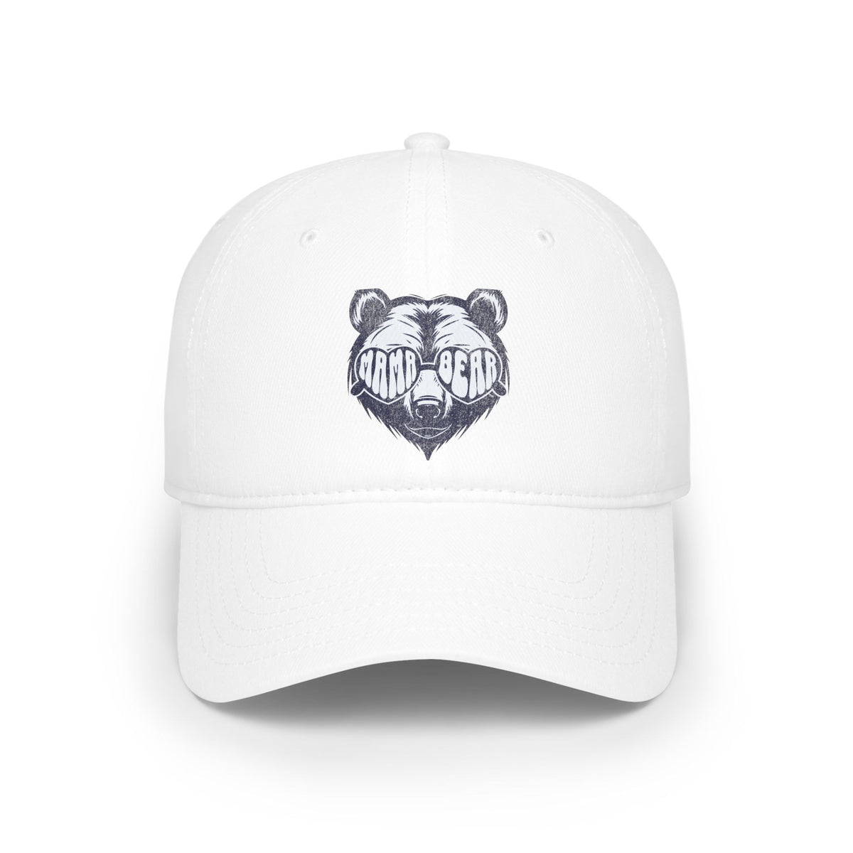 Bear Logo Low Profile Baseball Cap