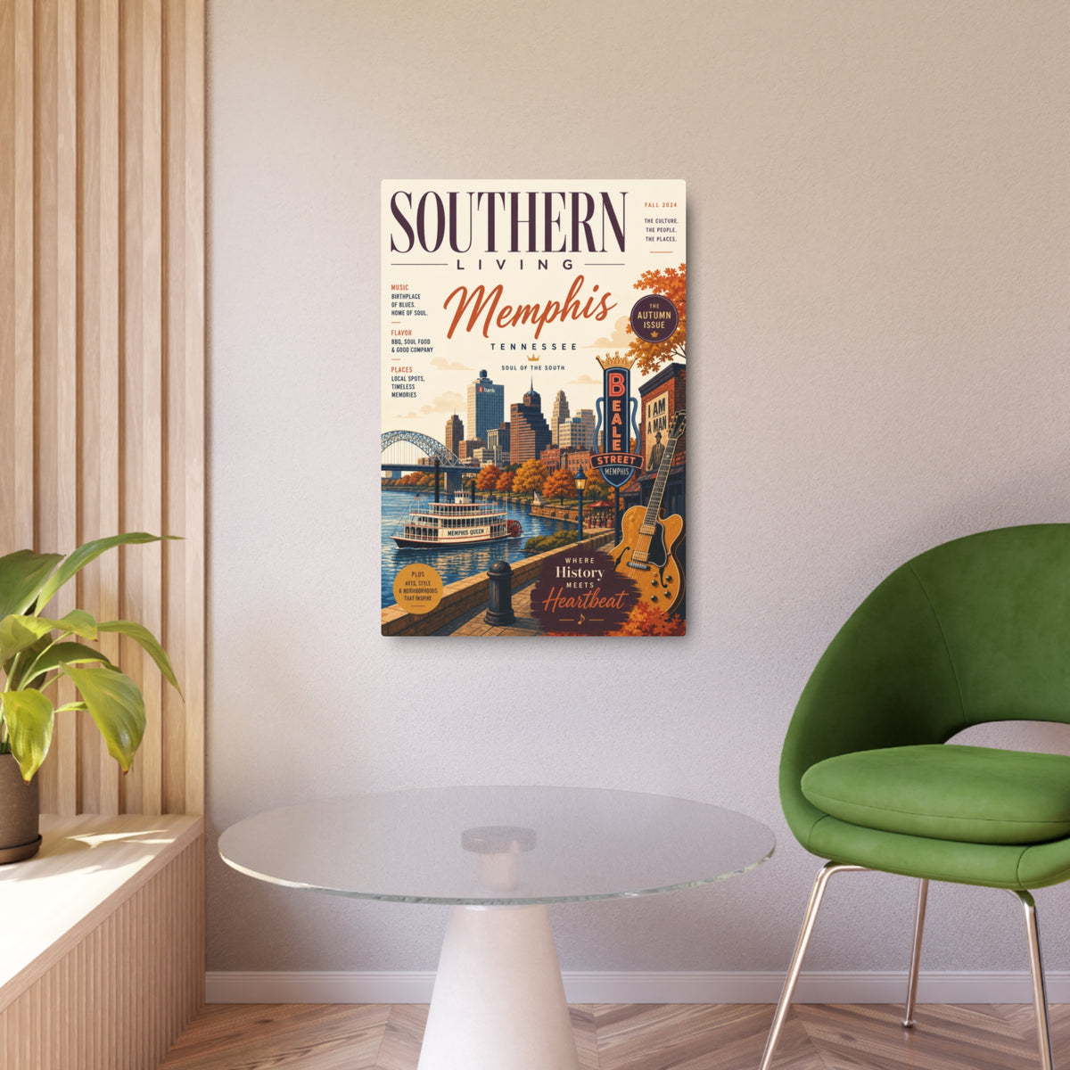 Memphis Tennessee Metal Art Sign