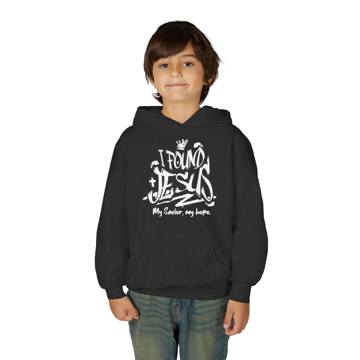 "I Found Jesus" Youth Hoodie