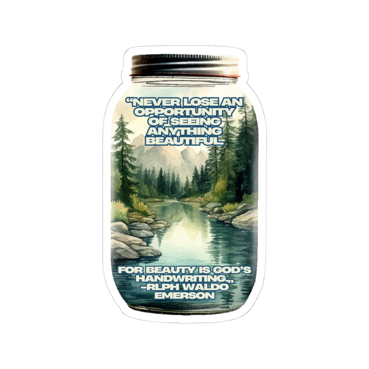 Nature Mirror Sticker