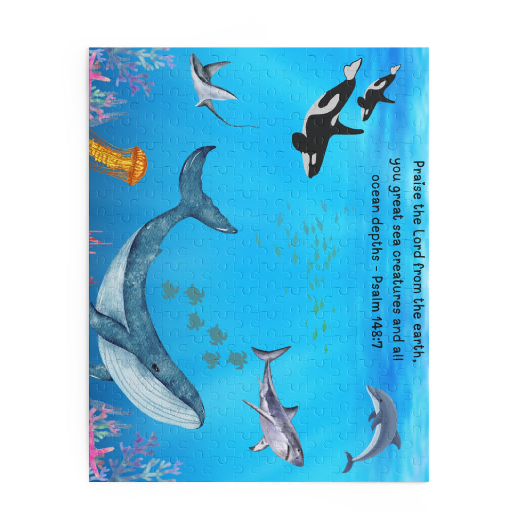 Sea Creatures Puzzle (Psalm 148:7) (120/252/500pcs)
