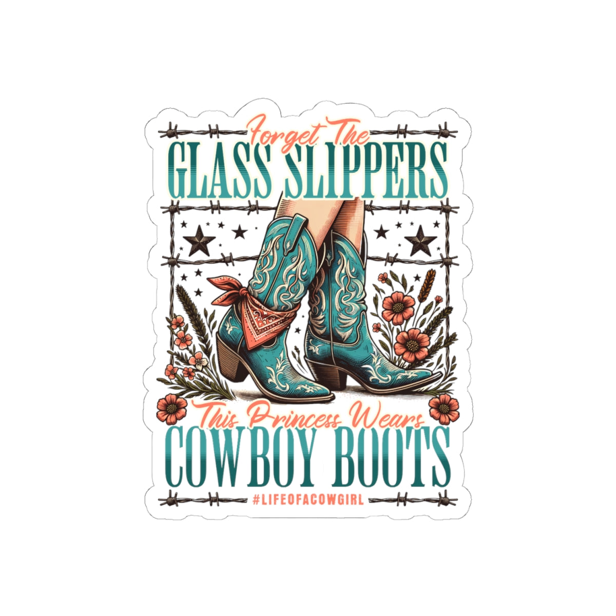 Cowgirl Boots Sticker