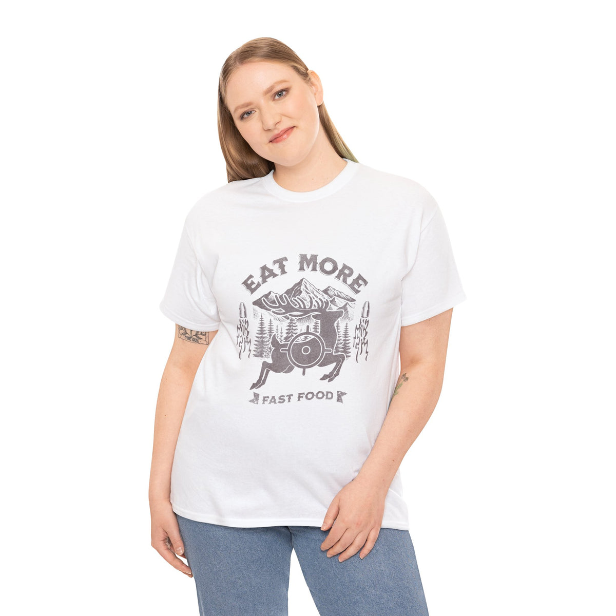 Eat More Fast-Food Vintage Mountain T-Shirt