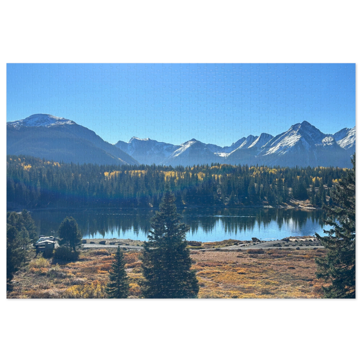 Mountain Lake Jigsaw Puzzle (500-Piece Puzzle with Tin)