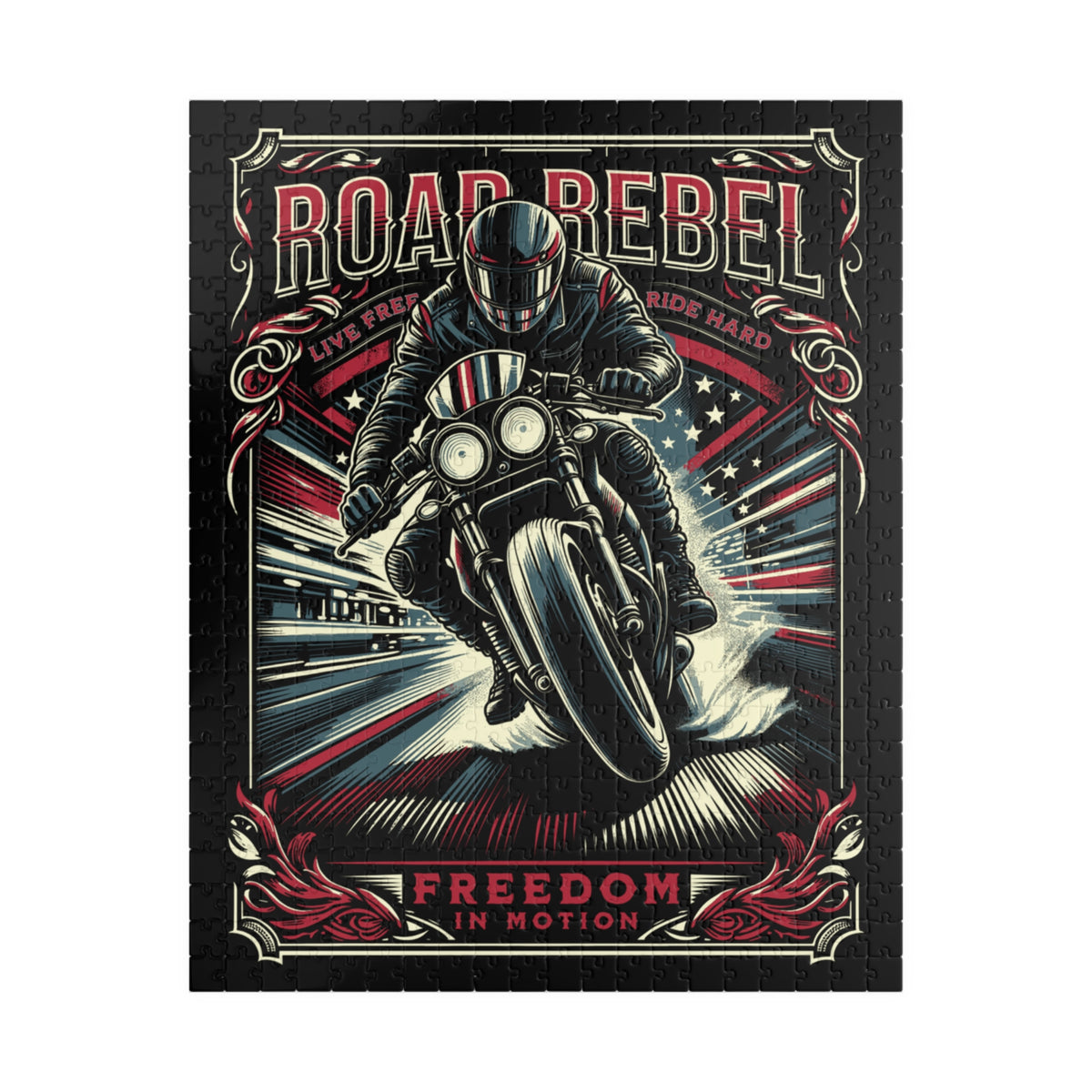 Road Rebel Motorcycle Puzzle (110/252/520 pcs)