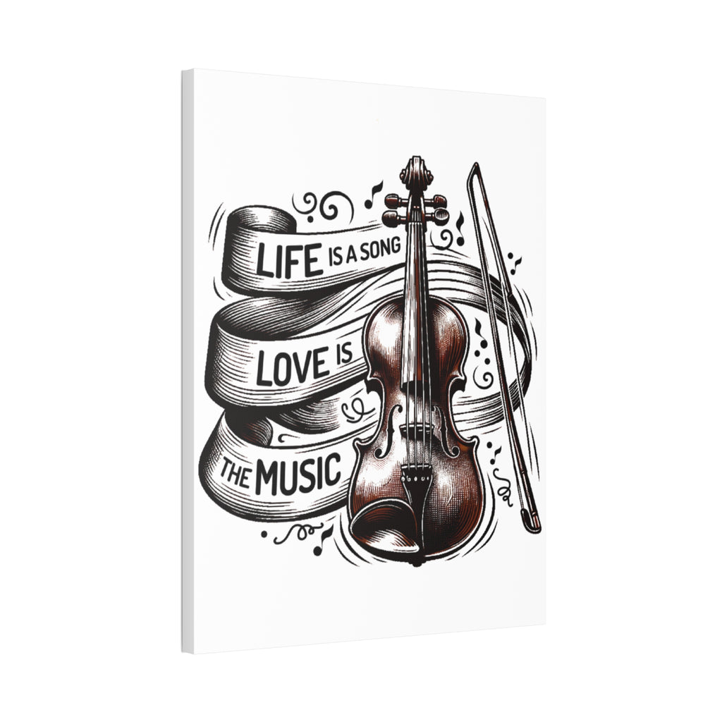 Violin Wall Art Canvas