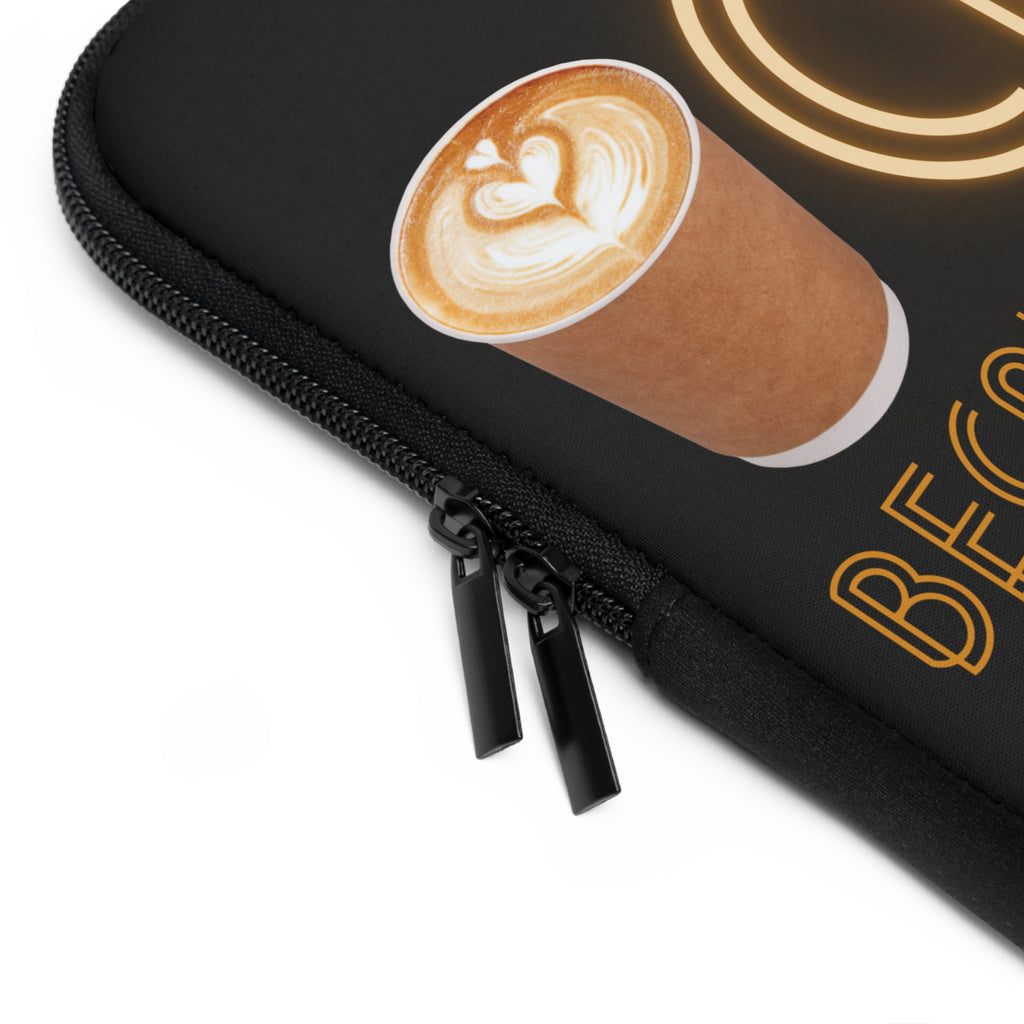 Coffee "Because Adulting Is Hard" Laptop Cover