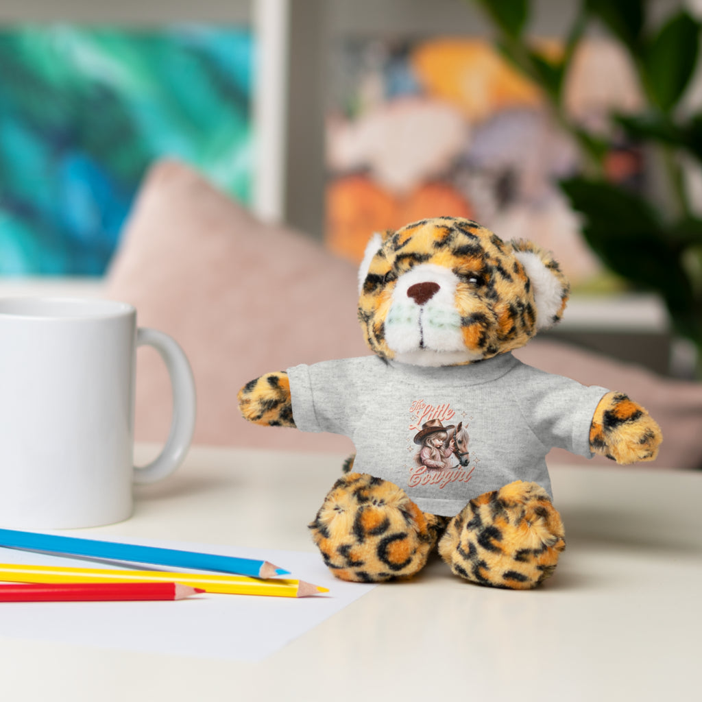 Plush Animal with 'The Little Cowgirl' Tee