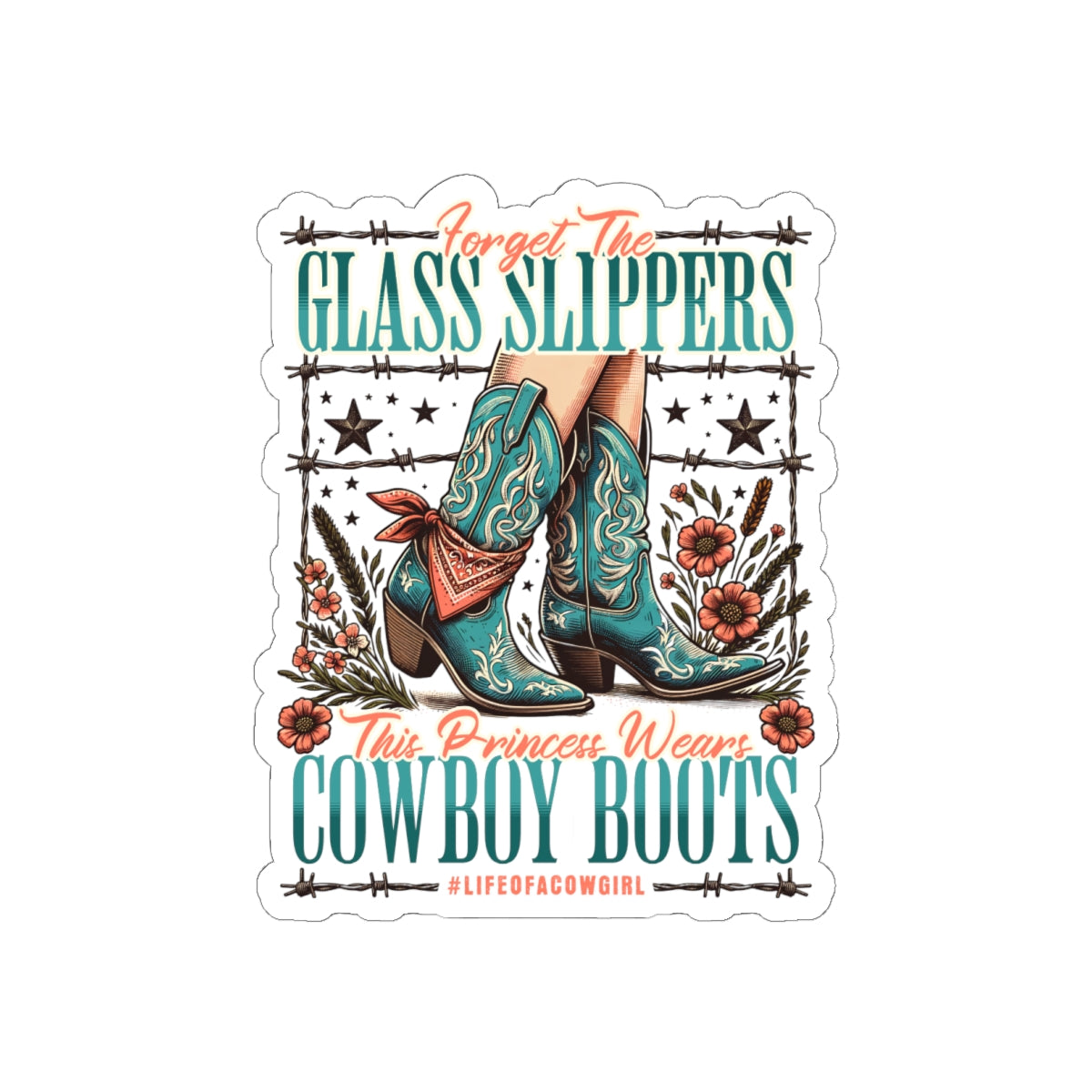 Cowgirl Boots Sticker
