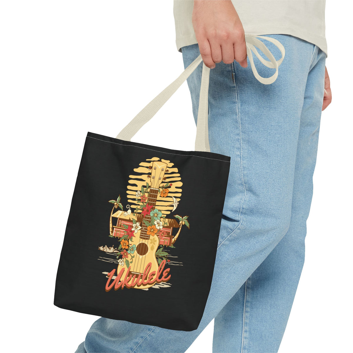 Ukulele Retro Tote Bag