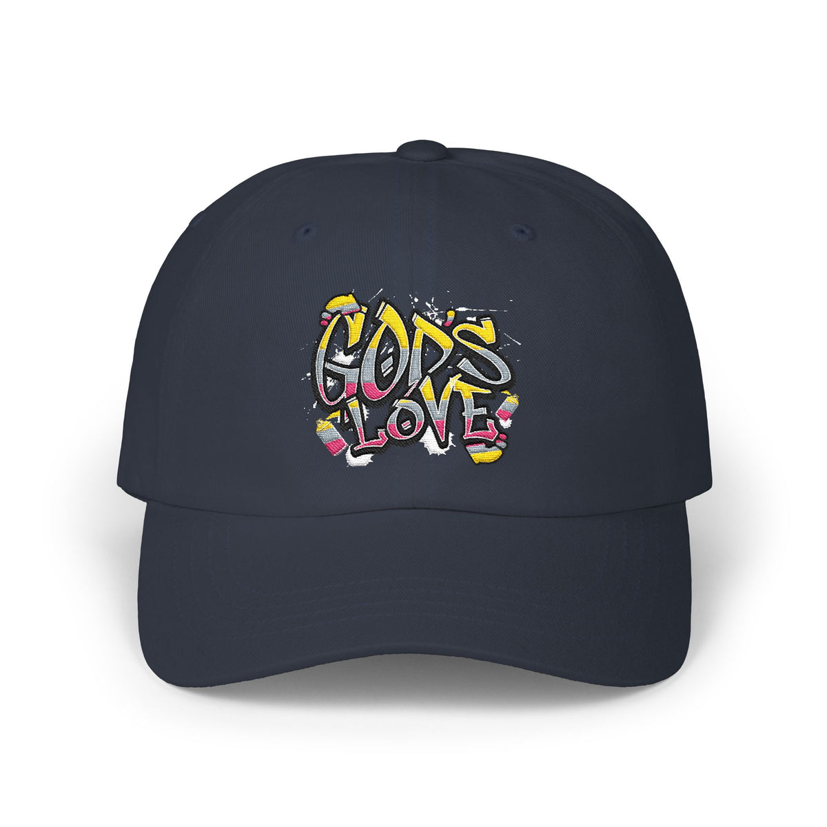 'God's Love' Graffiti Embroidered Baseball Hat