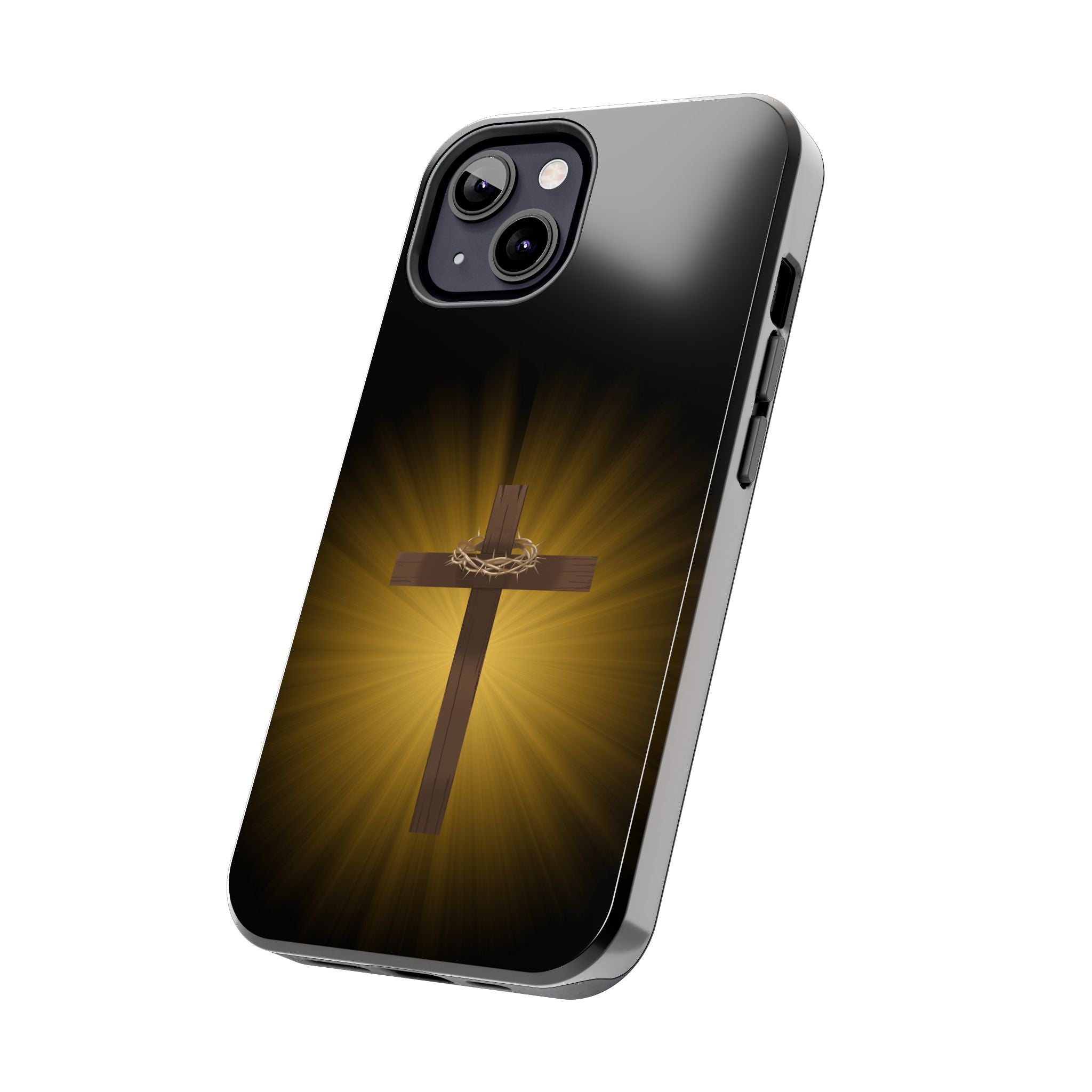 Cross and Crown of Thorns Phone Case