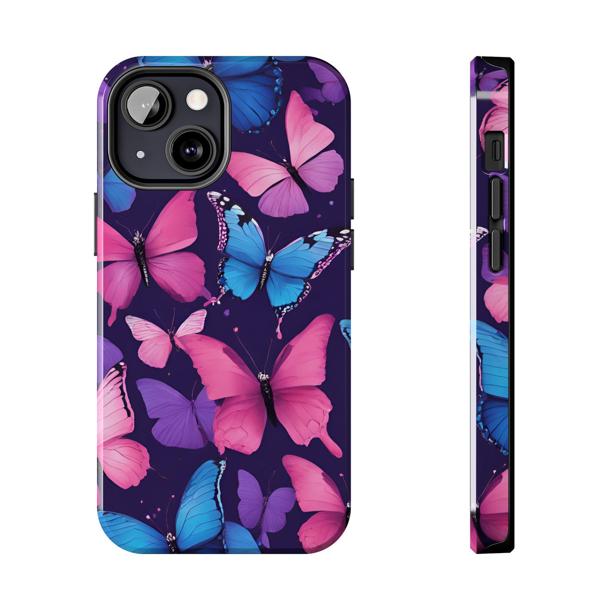 Butterfly Phone Case (Pink,Purple and Blue)