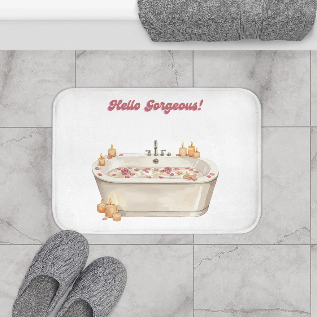 Hello Gorgeous Bath Mat
