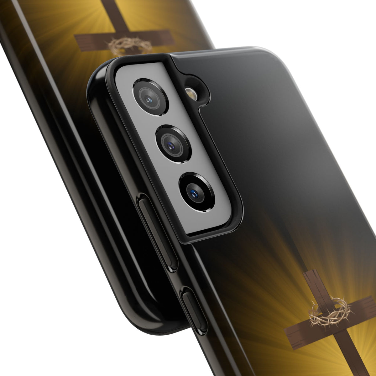 Cross and Crown of Thorns Phone Case