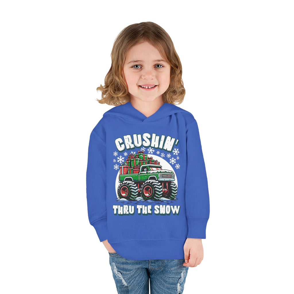 "Crushin' Thru the Snow" Christmas Monster Truck Hoodie