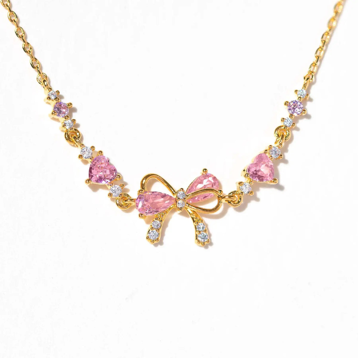 Cute Bow and Heart Bracelet