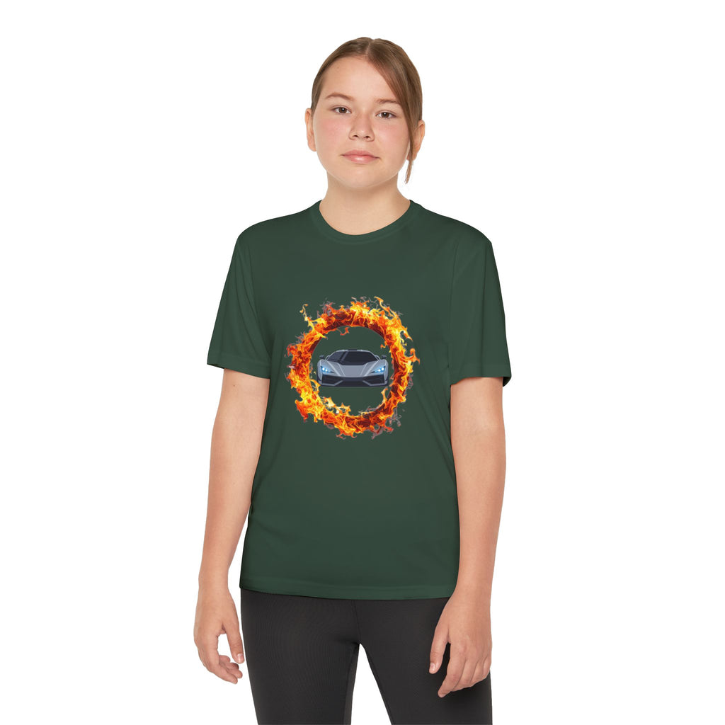 Car in a Ring of Fire Youth T-Shirt