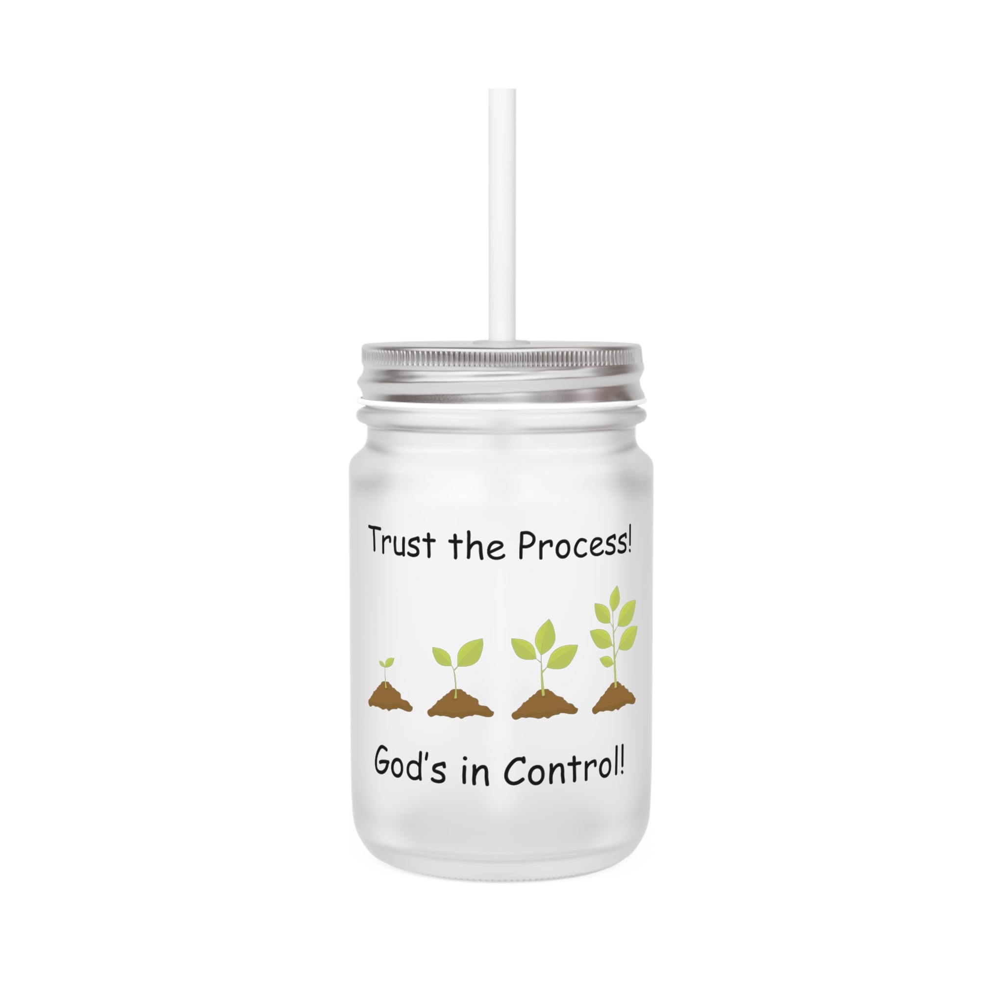 Trust the Process Mason Jar