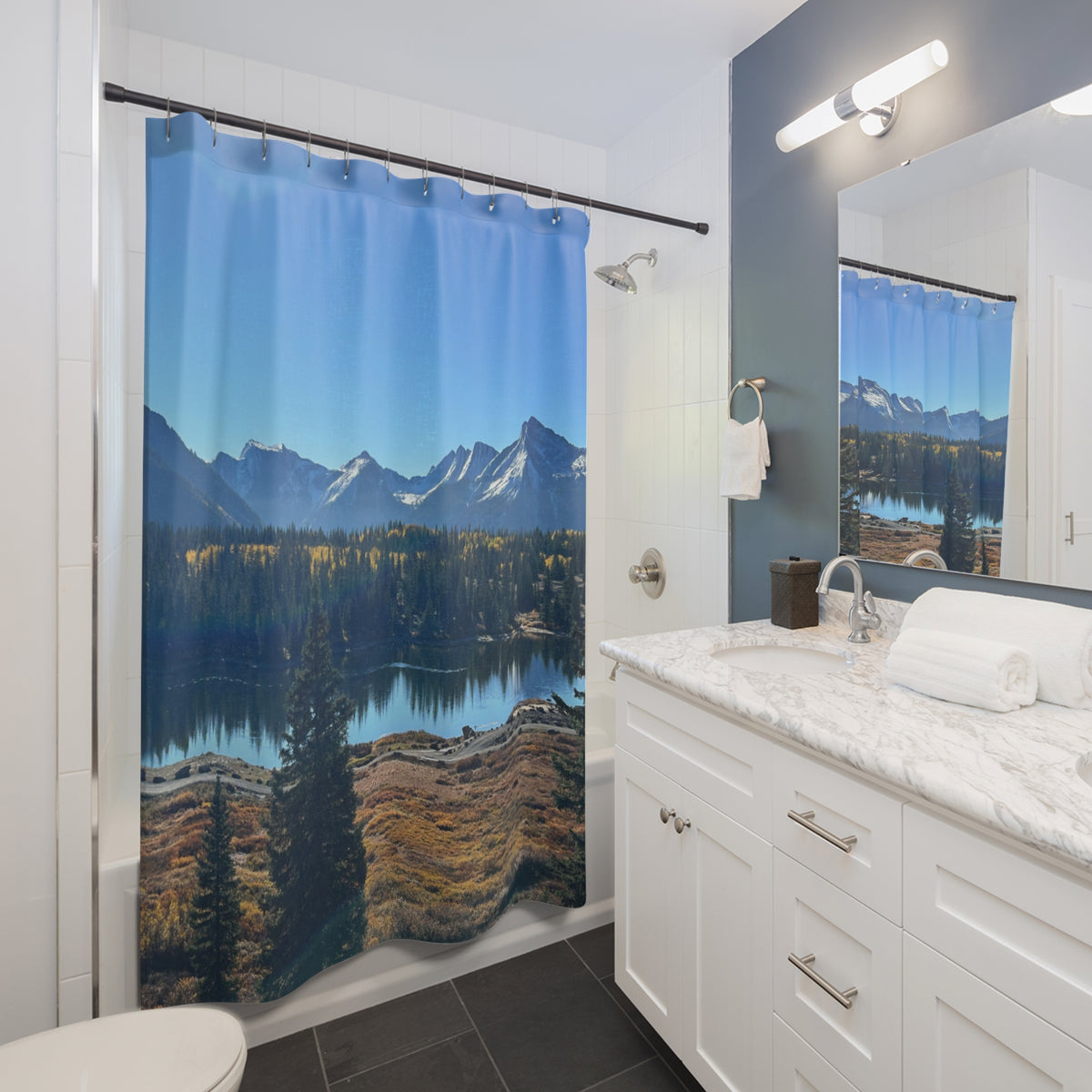 Mountain Lake Shower Curtain