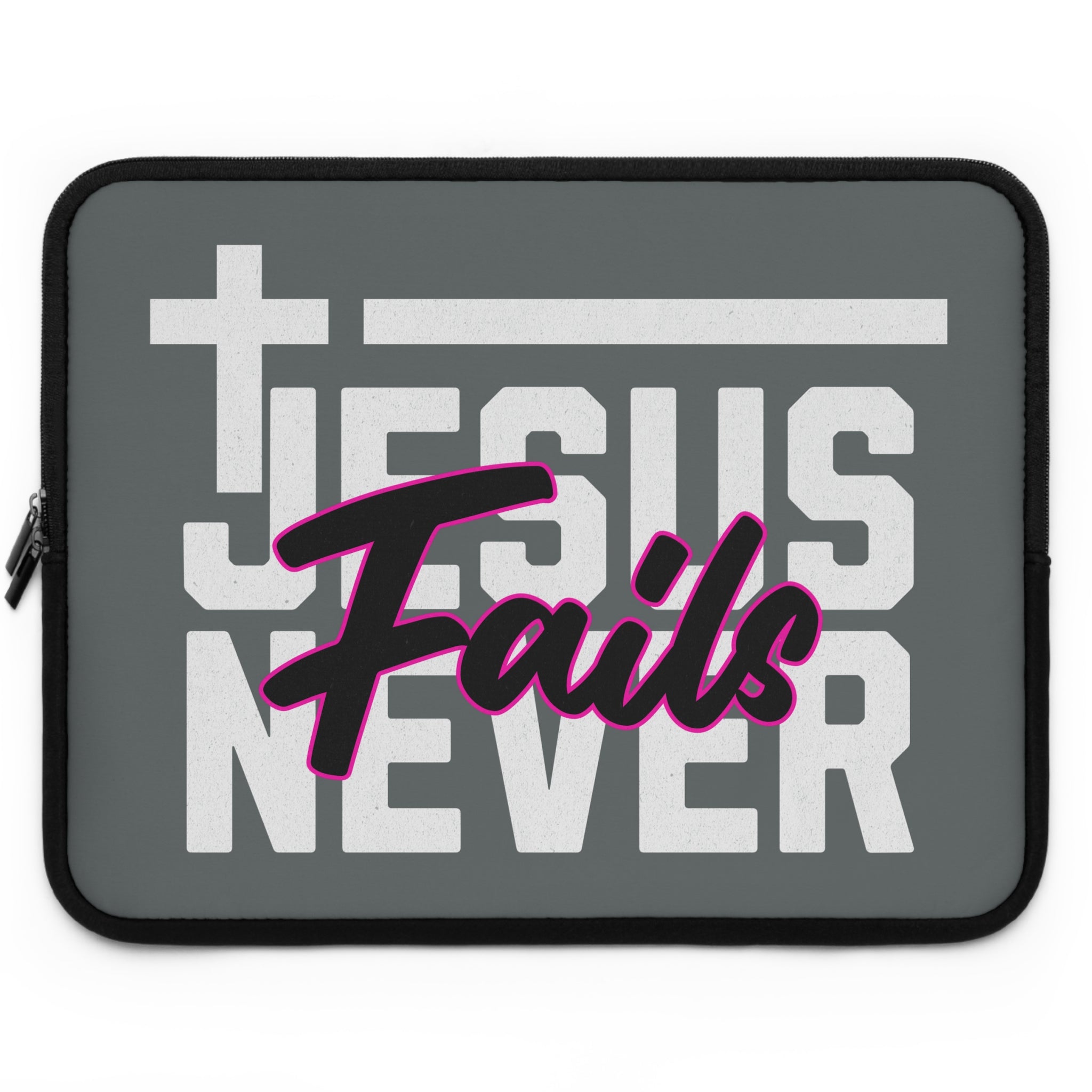 Jesus Never Fails Laptop Cover