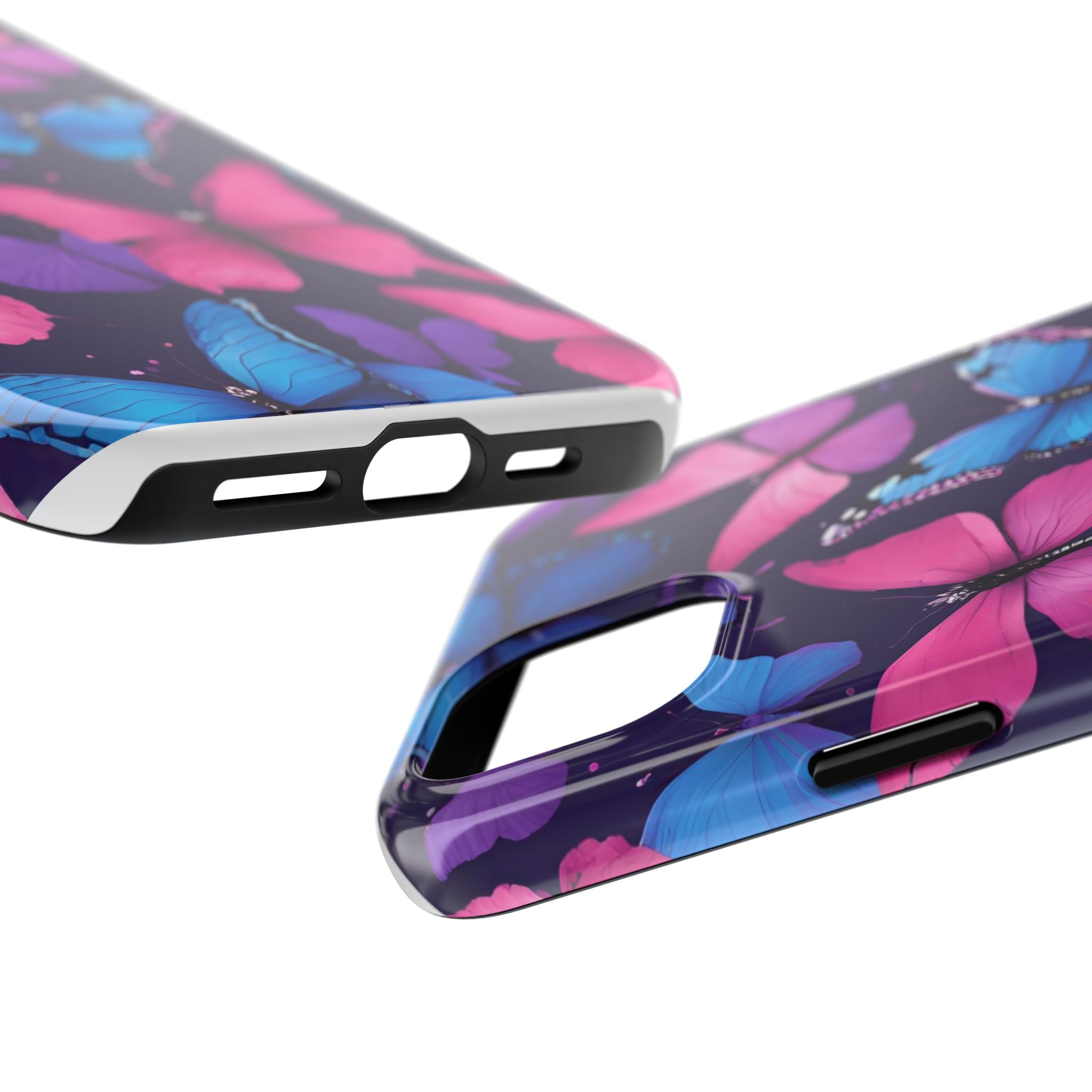 Butterfly Phone Case (Pink,Purple and Blue)