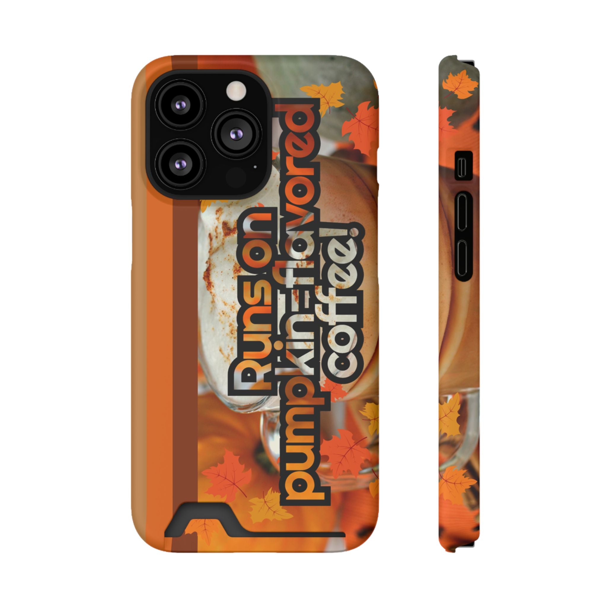 Coffee Phone Case w/Card Holder