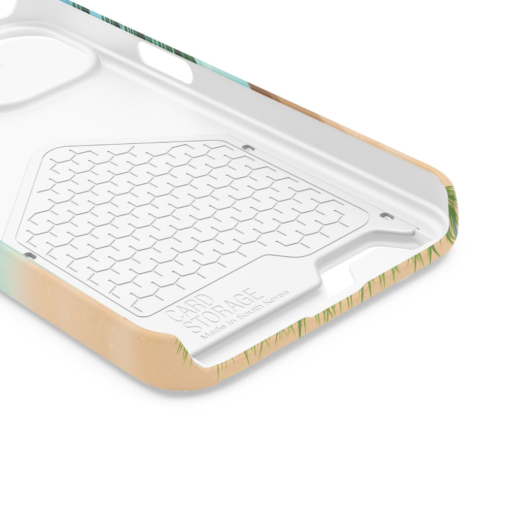 Beach Phone Case With Card Holder