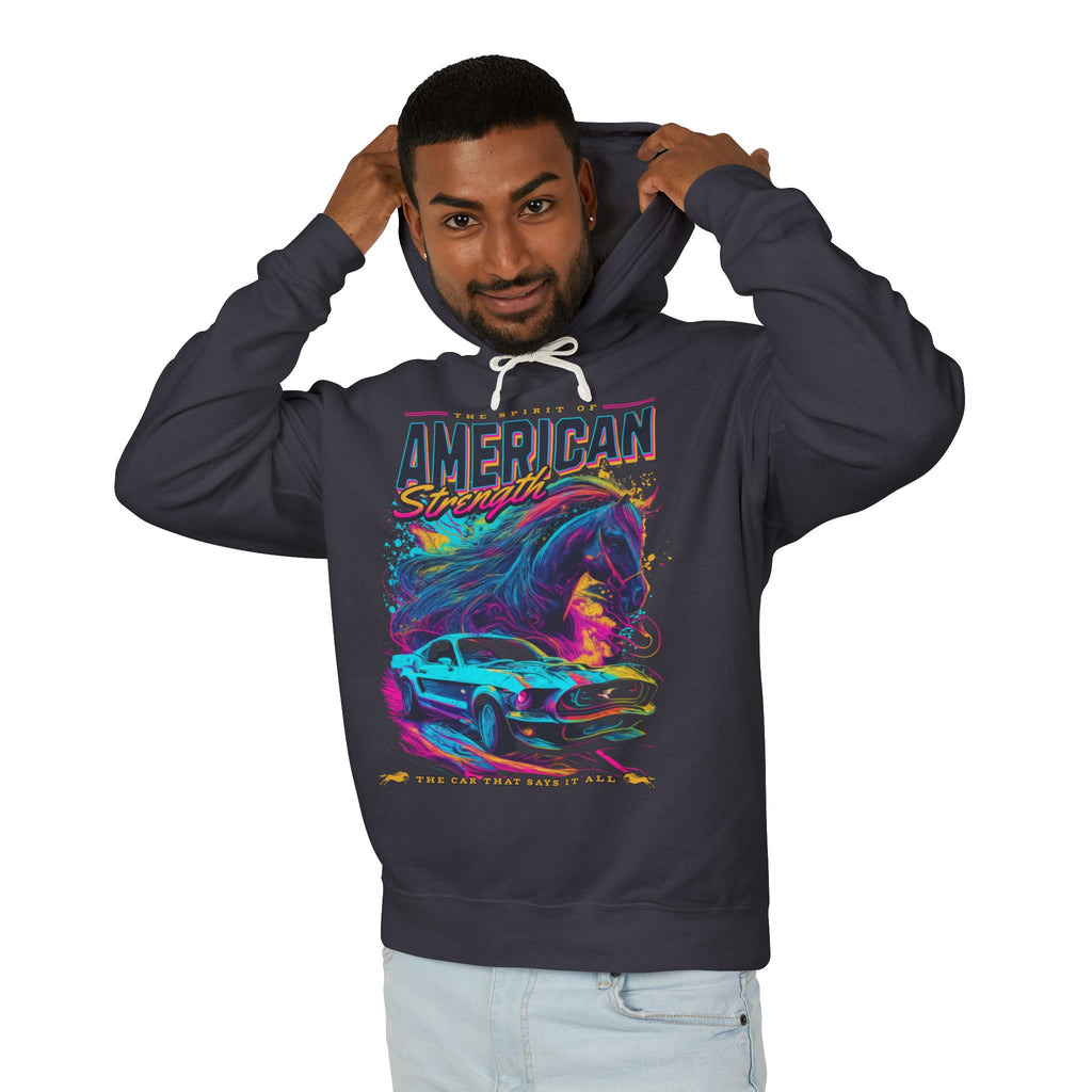 American Strength Muscle Car Hoodie