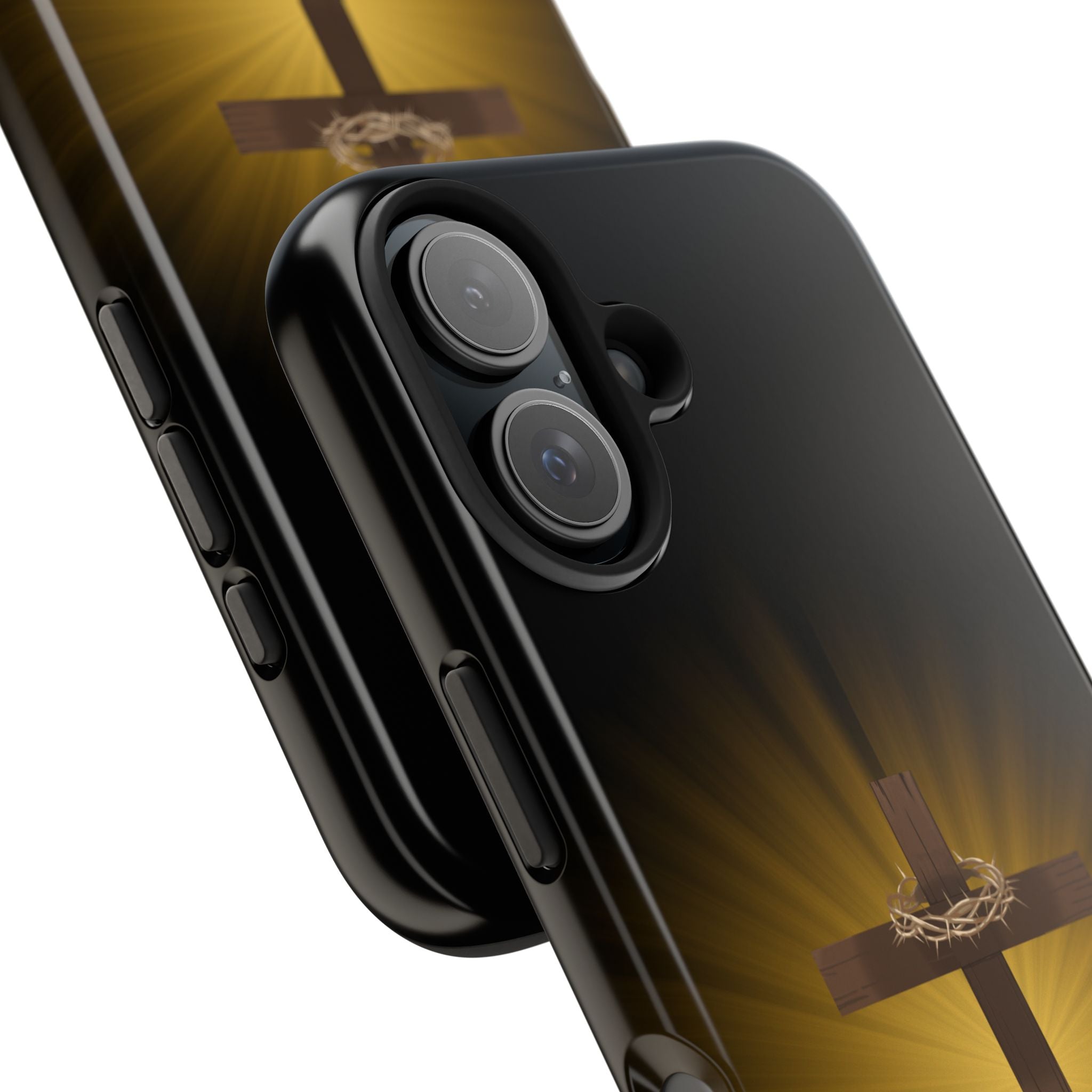 Cross and Crown of Thorns Phone Case