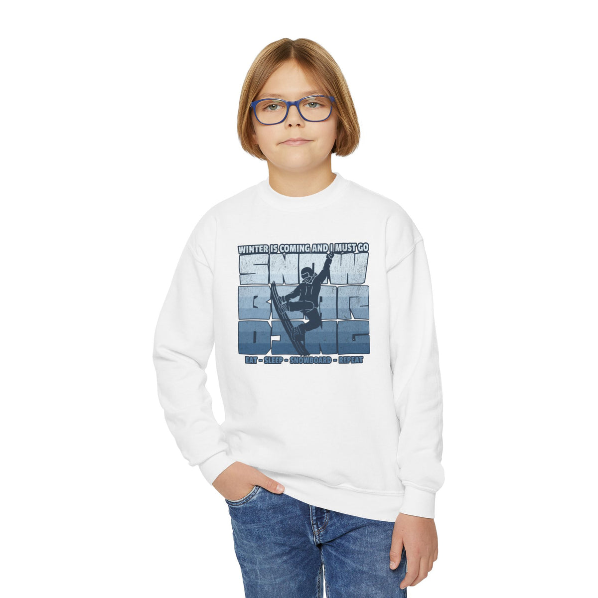 "Winter is Coming..." Youth Crewneck