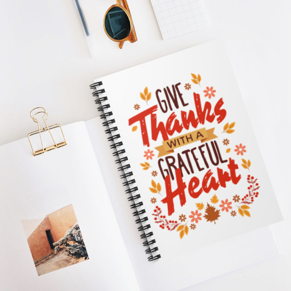 "Give Thanks..." Spiral Notebook