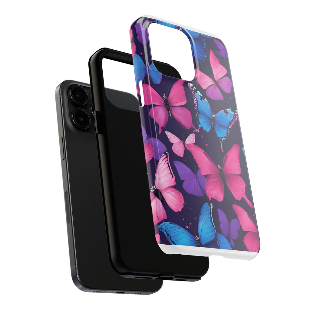 Butterfly Phone Case (Pink,Purple and Blue)