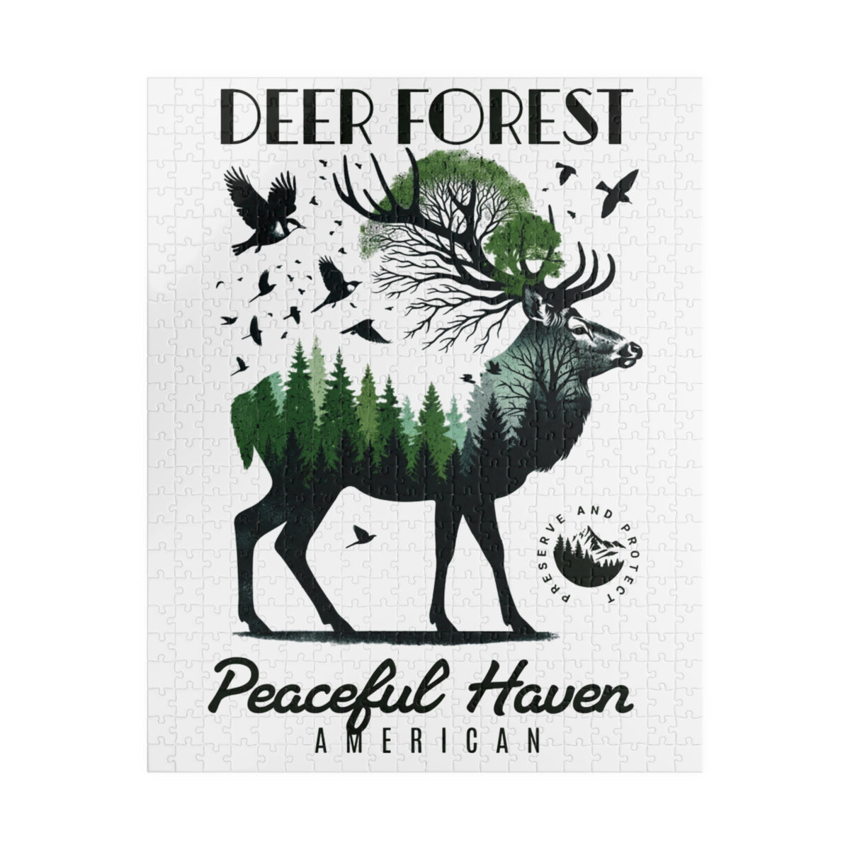 Deer Forest Jigsaw Puzzle (110–520 pcs)