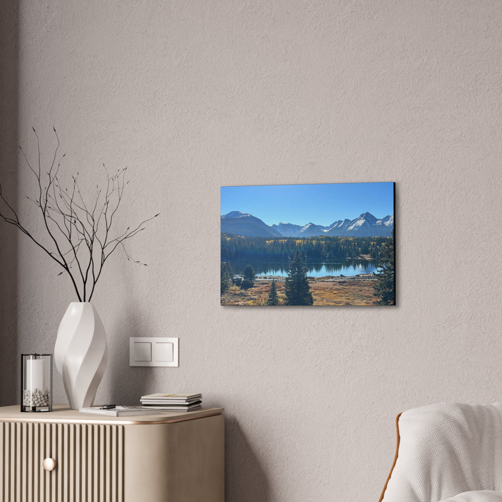 Mountain Lake Landscape Canvas