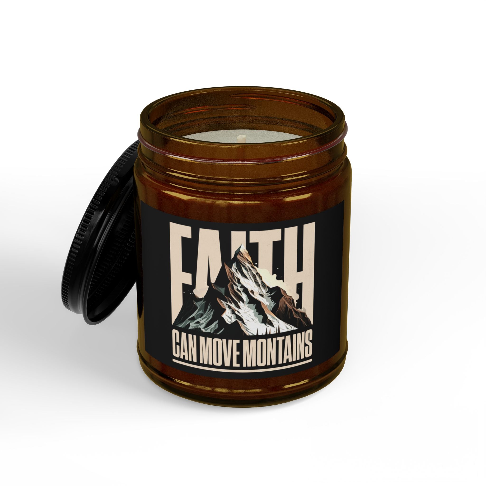 Faith Can Move Mountains Scented Soy Candle (4oz & 9oz)