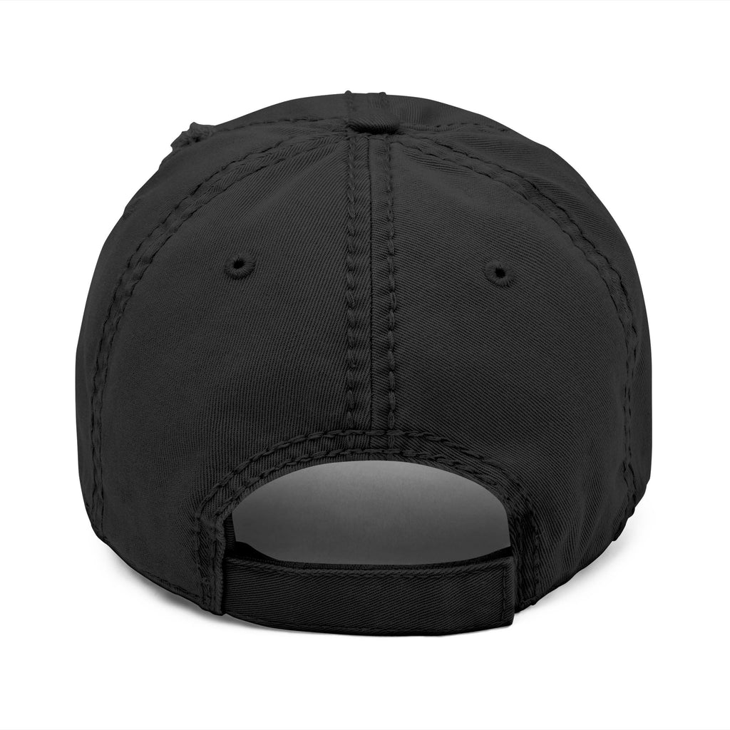 Coffee Distressed Embroidered Hat