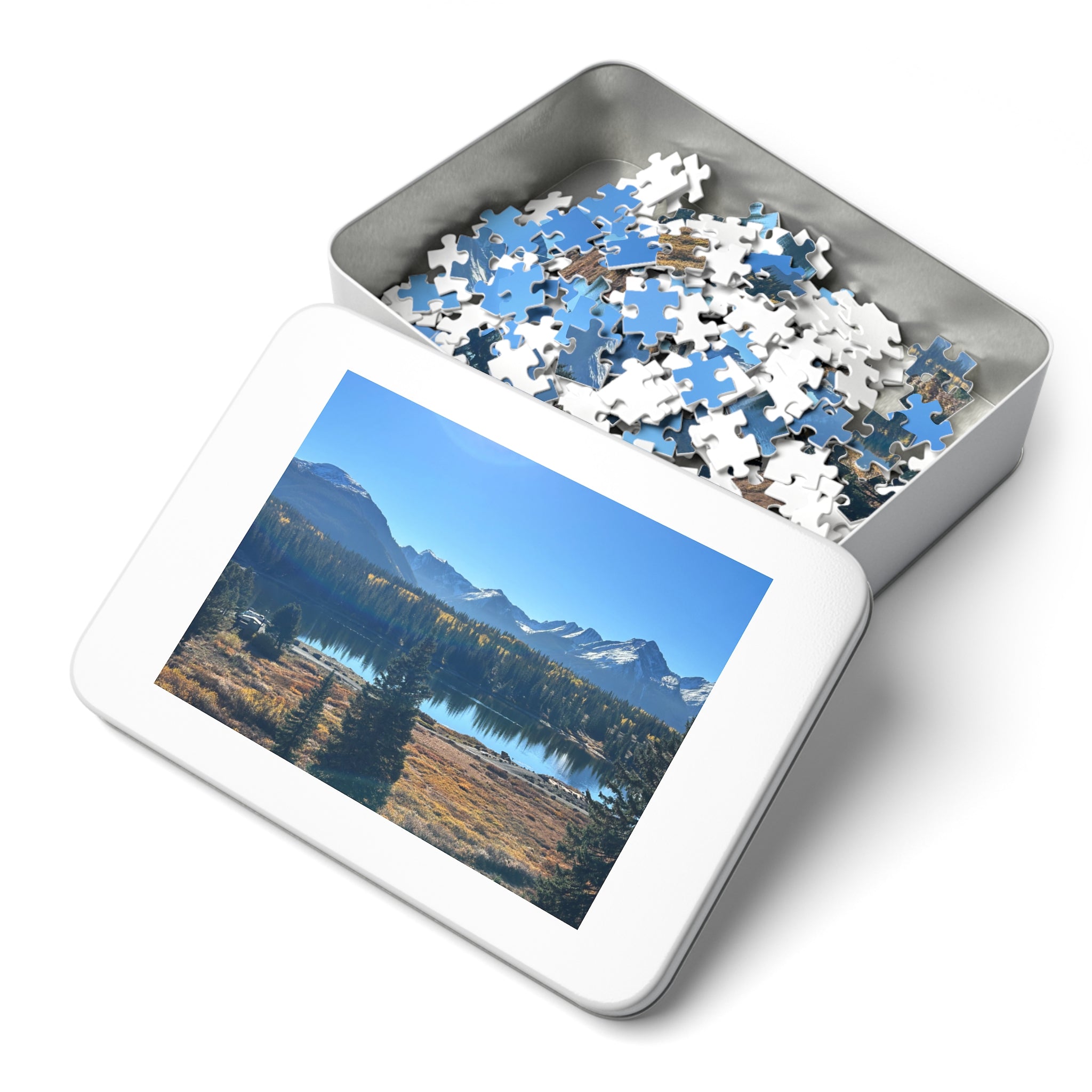 Mountain Lake Jigsaw Puzzle (500-Piece Puzzle with Tin)