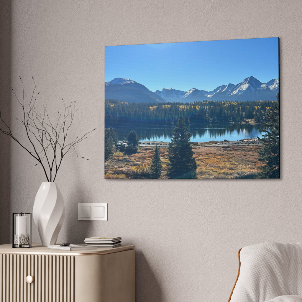 Mountain Lake Landscape Canvas