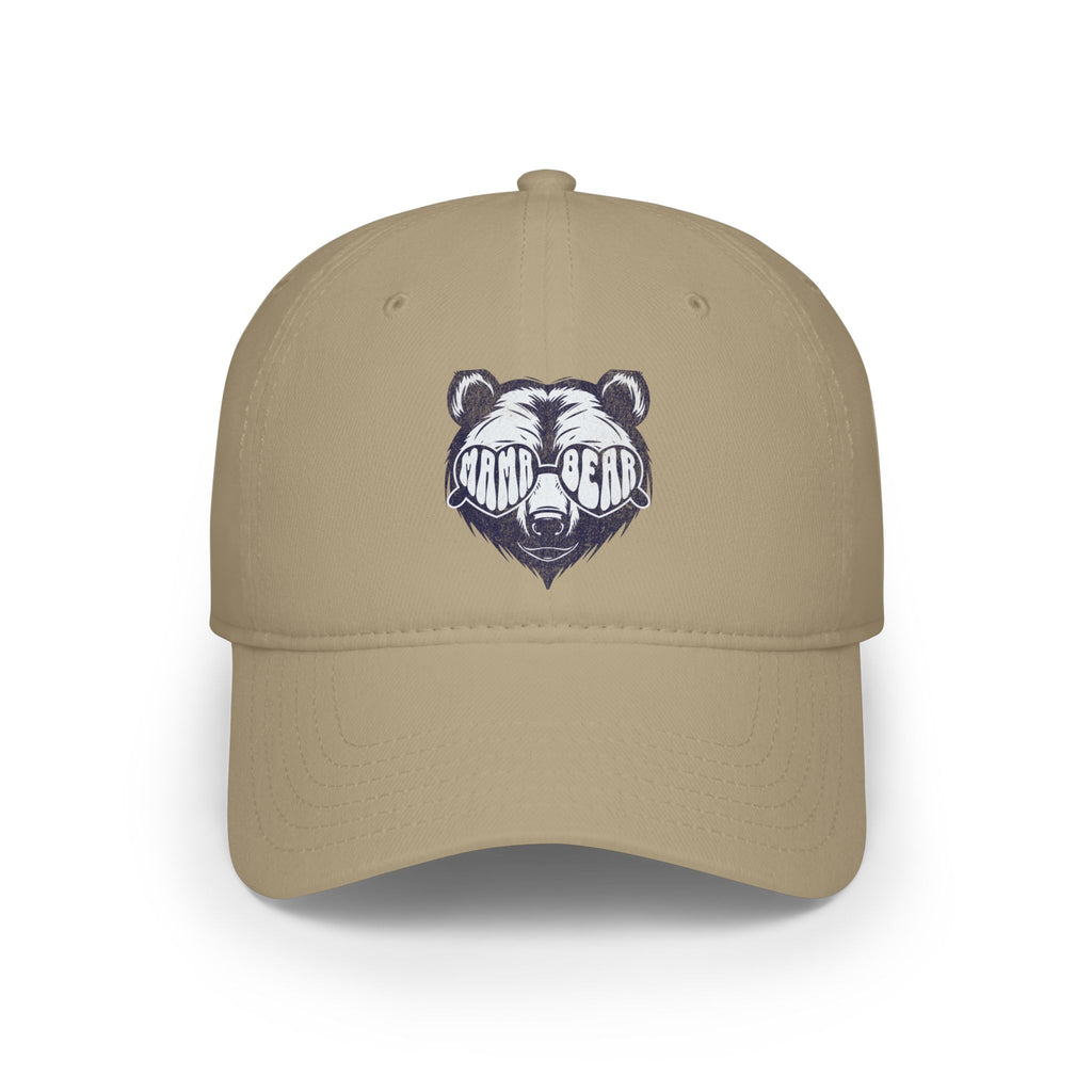 Bear Logo Low Profile Baseball Cap