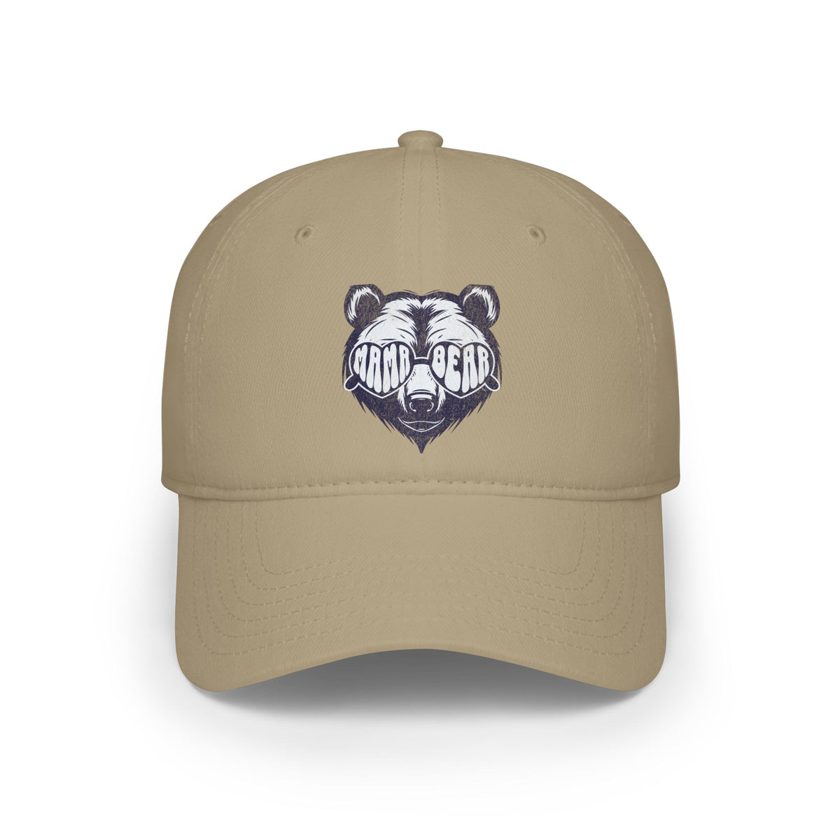 Bear Logo Low Profile Baseball Cap