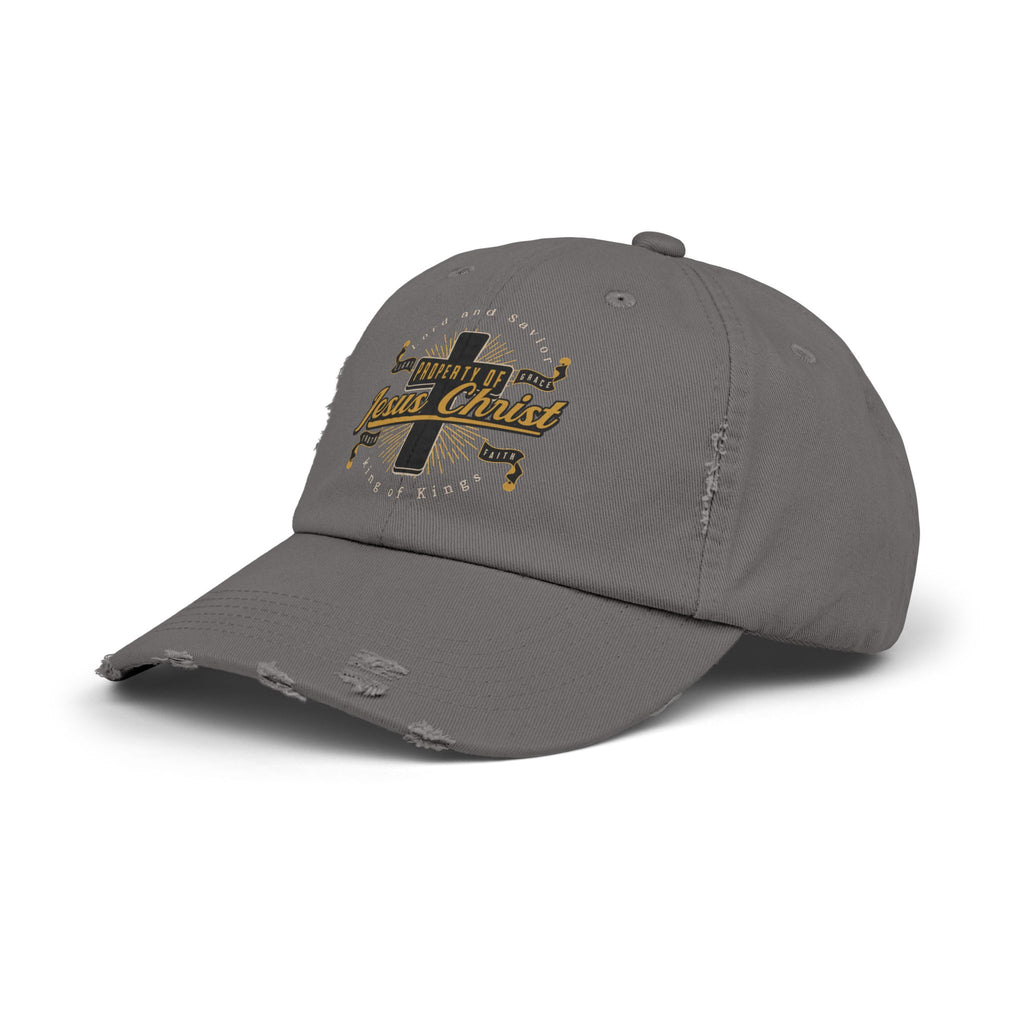 "Property of Jesus Christ" Distressed Baseball Cap