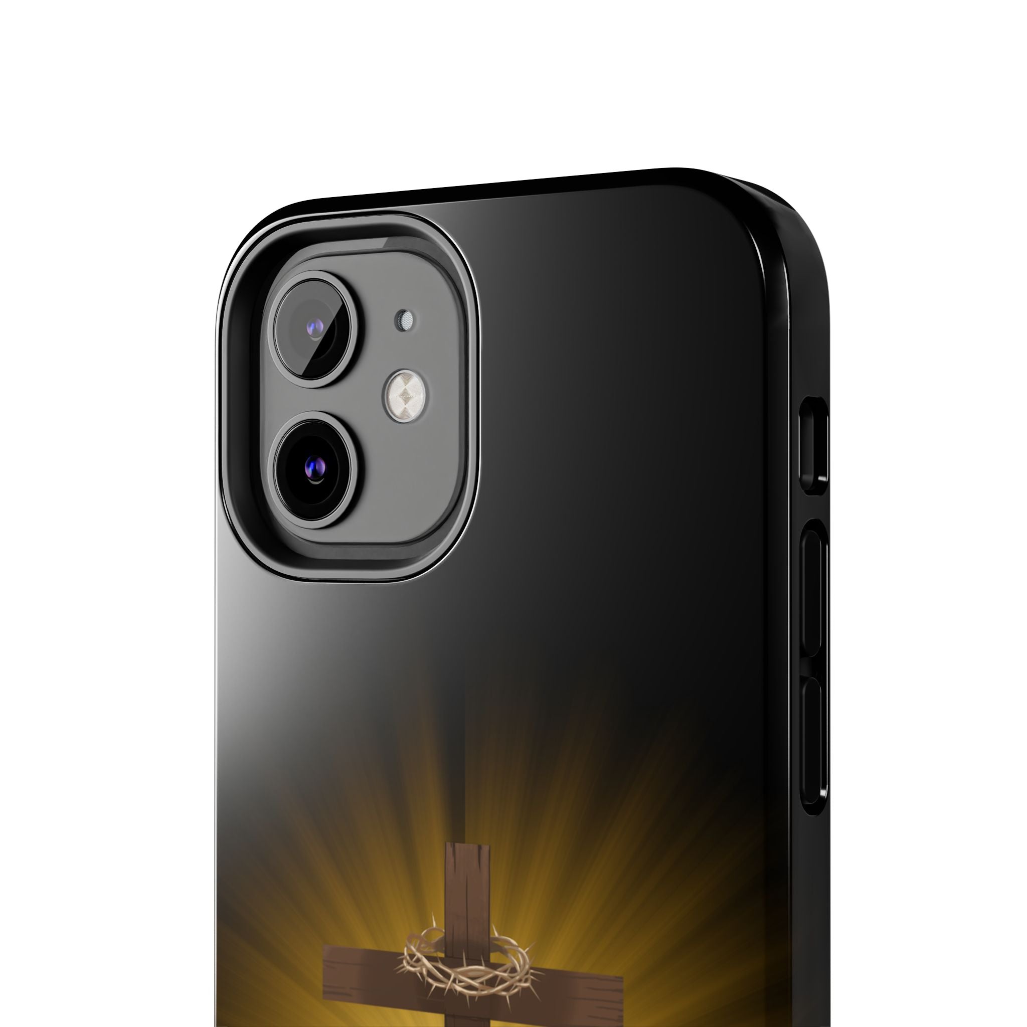 Cross and Crown of Thorns Phone Case