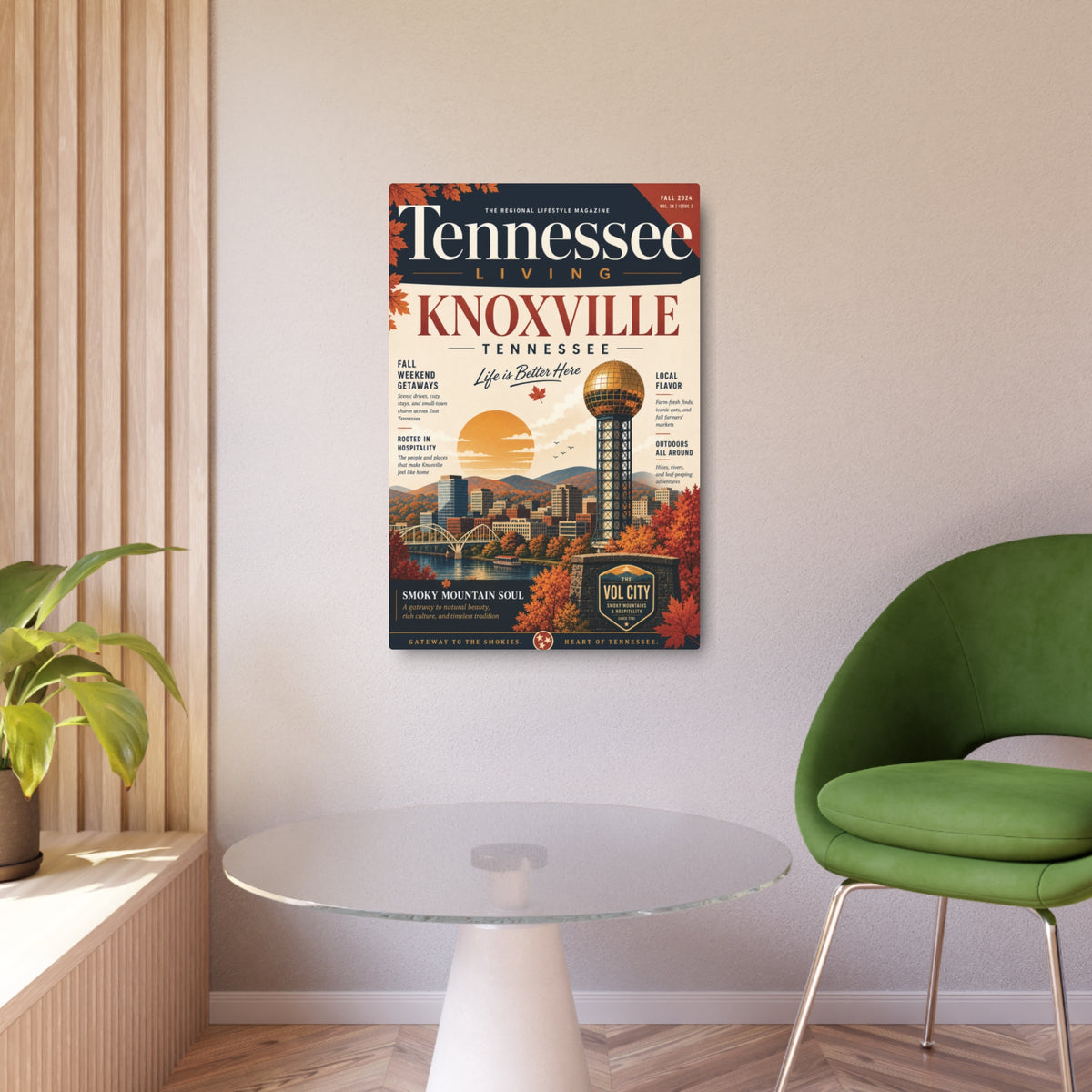 Knoxville Tennessee Metal Art Sign