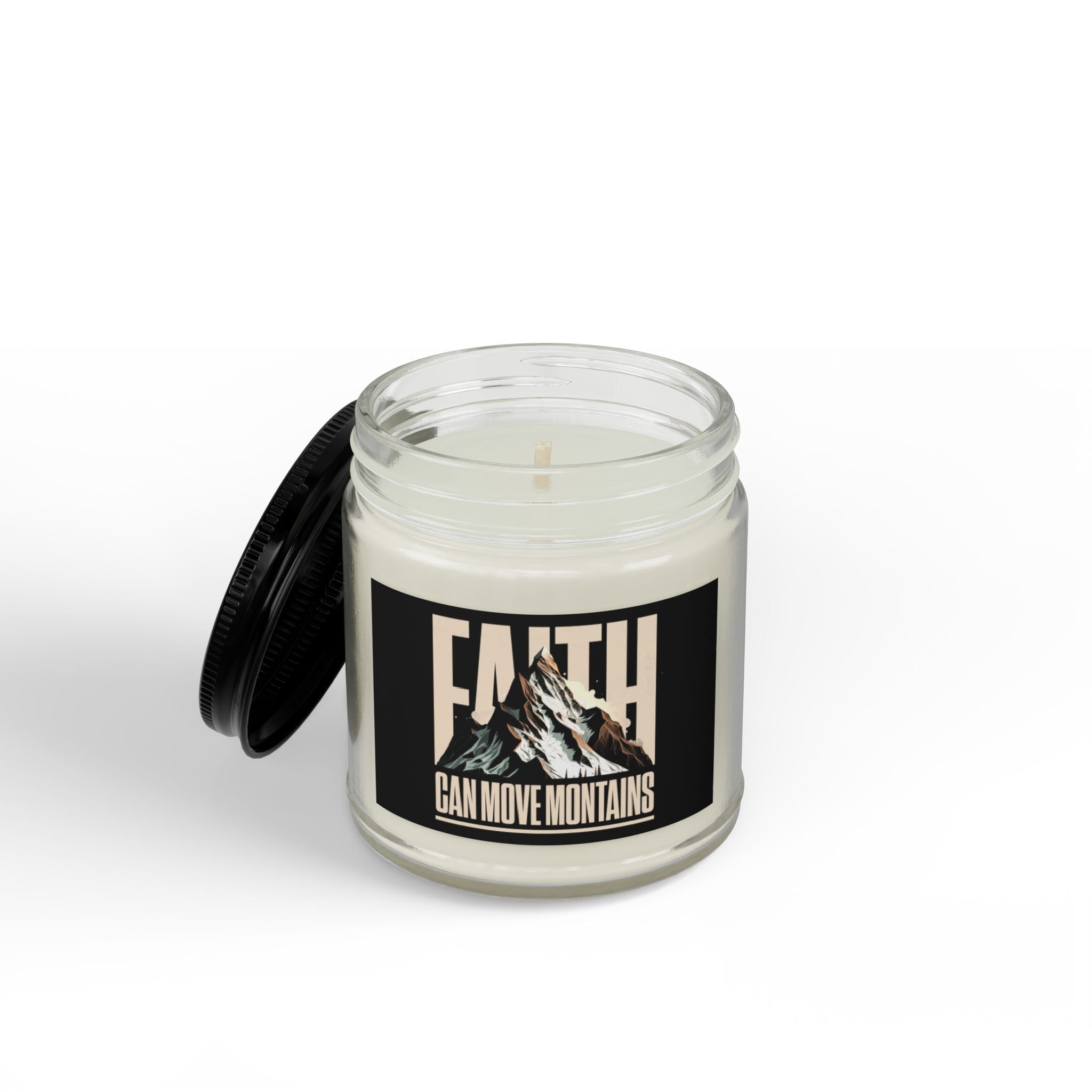 Faith Can Move Mountains Scented Soy Candle (4oz & 9oz)