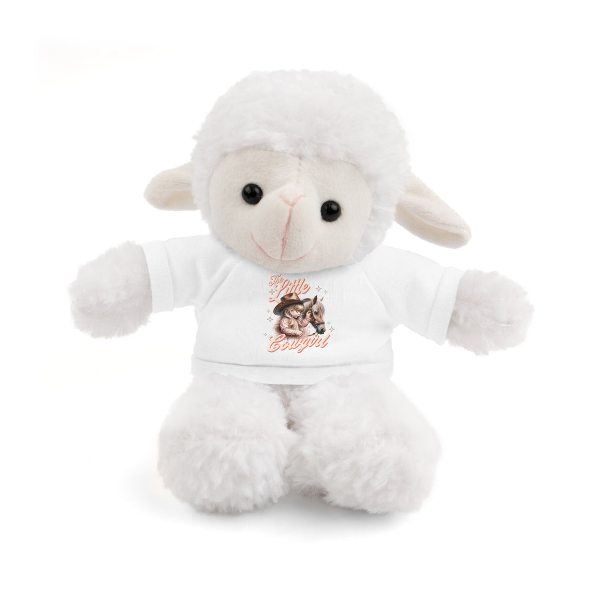 Plush Animal with 'The Little Cowgirl' Tee