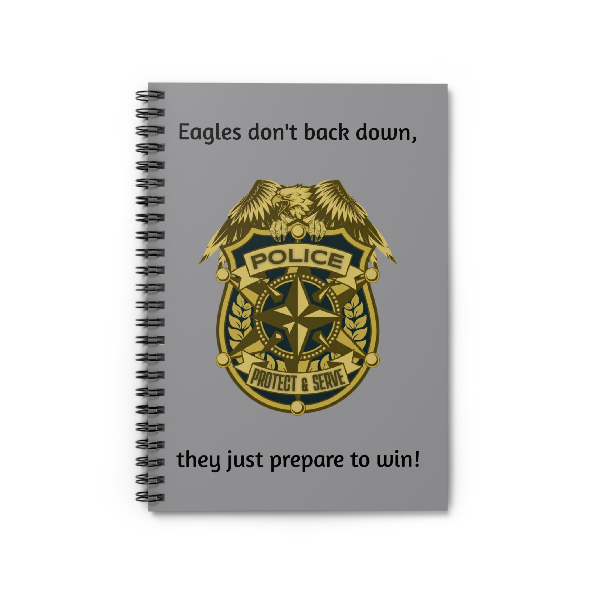 Police Badge Spiral Notebook