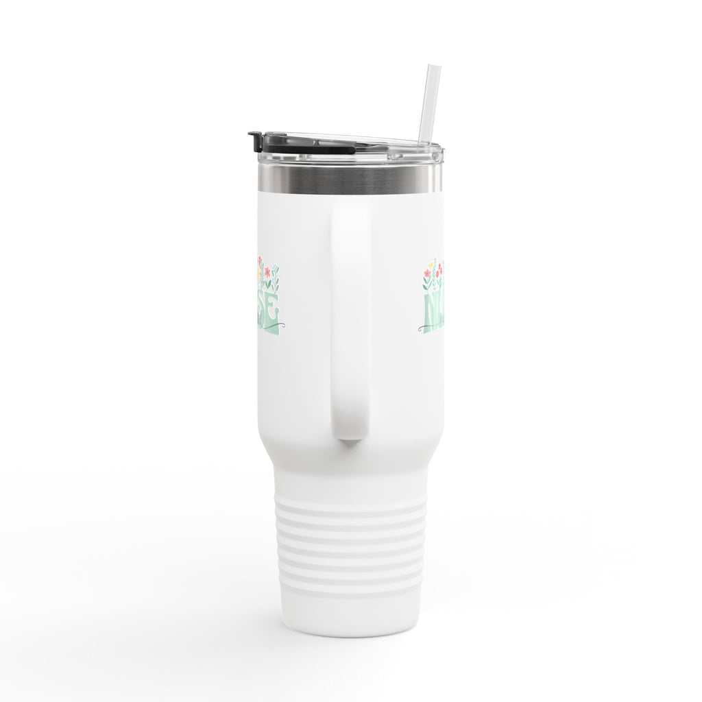 Nurse Mom Floral Tumbler (40oz.)